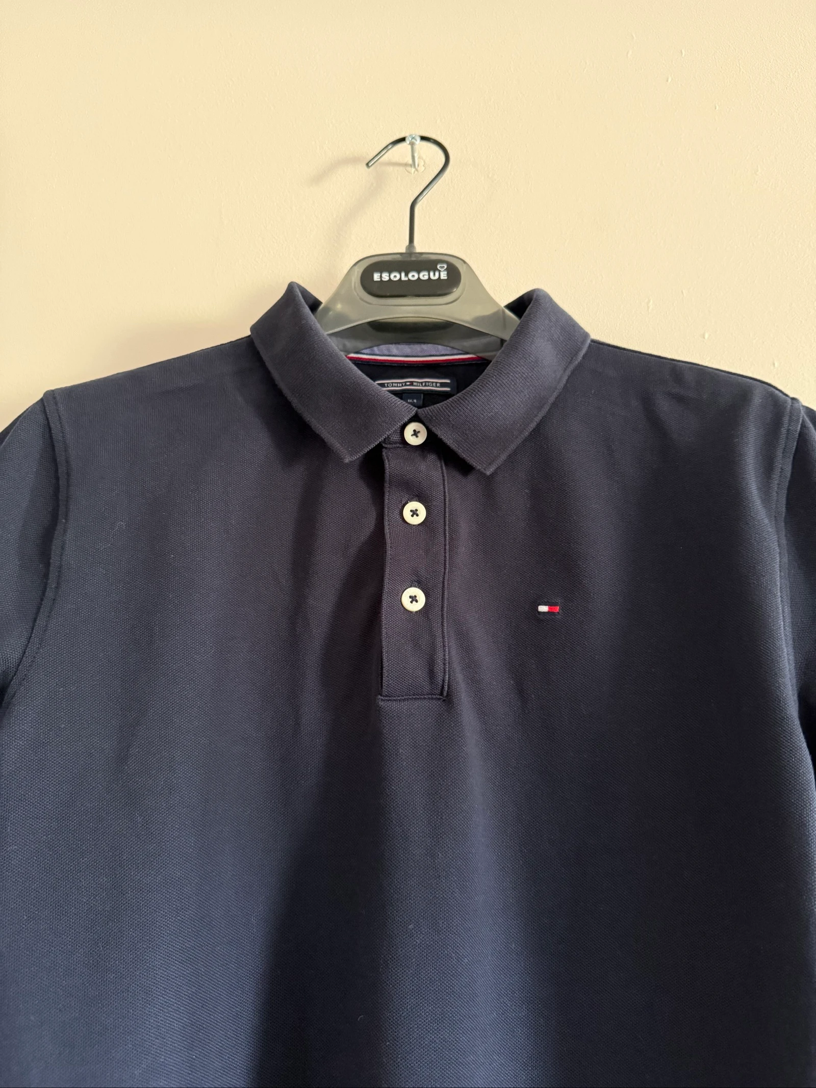 Boys' Polo Shirt - Tommy Hilfiger - Size 164cm (13-14yrs) - Dark Navy Blue - Very Good Condition – photo 4